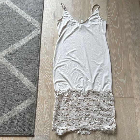 Intimately Free People Lace Trim Nightgown/Slip Cream/White SzXS - Picture 1 of 11